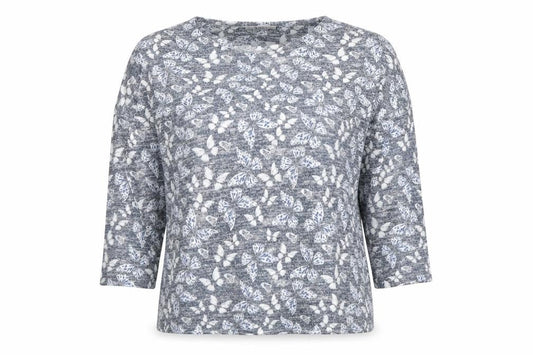 Tu Womens Multicoloured Round Neck Geometric Polyester Pullover Jumper Size 14   - Buterflies