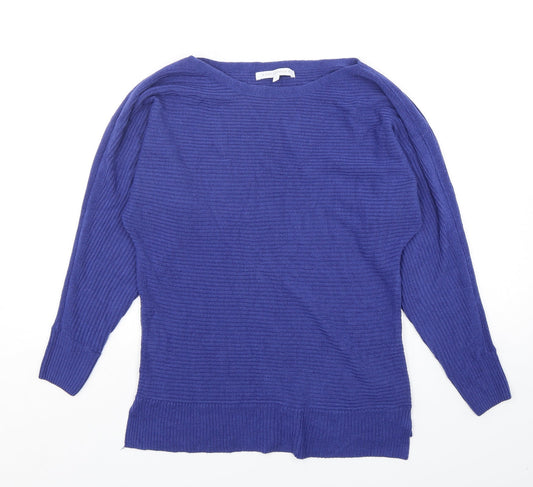 NEXT Womens Purple Scoop Neck  Acrylic Pullover Jumper Size S