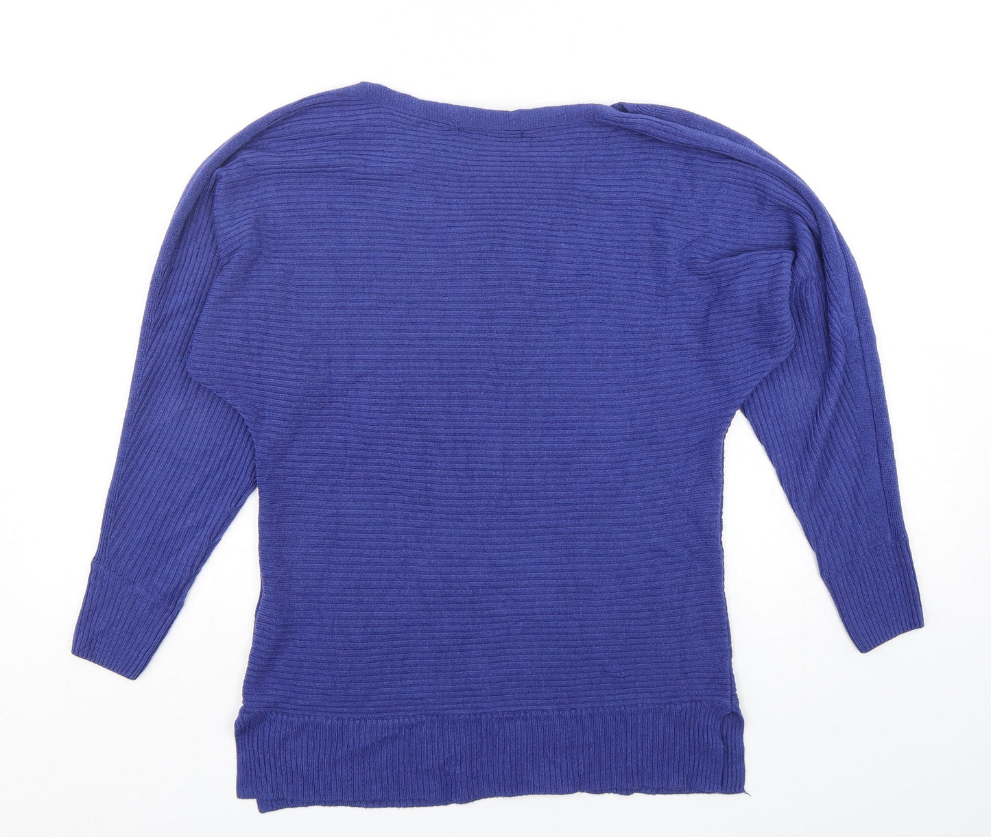 NEXT Womens Purple Scoop Neck  Acrylic Pullover Jumper Size S
