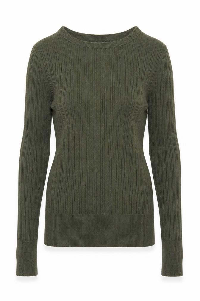 Primark Womens Green Round Neck  Viscose Pullover Jumper Size 4