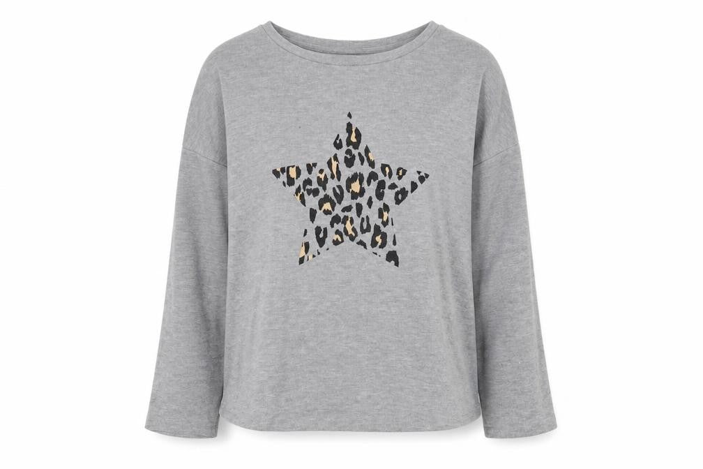 F&F Womens Grey  Polyester Pullover Sweatshirt Size 10  Pullover