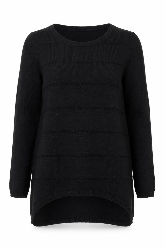 NEXT Womens Black Scoop Neck  Acrylic Pullover Jumper Size 10