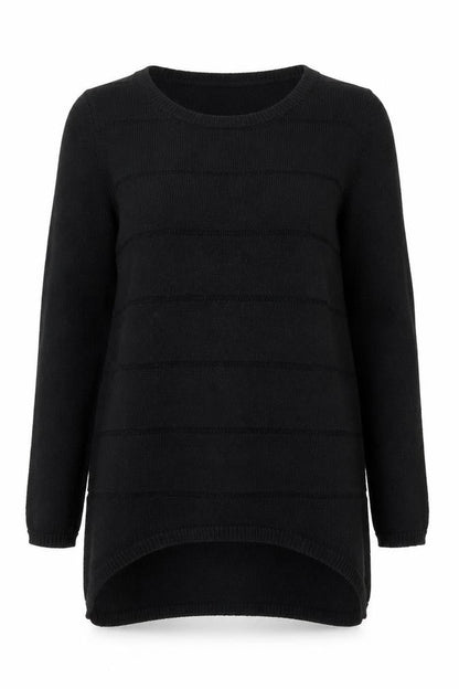 Next Womens Black Scoop Neck  Acrylic Pullover Jumper Size 10