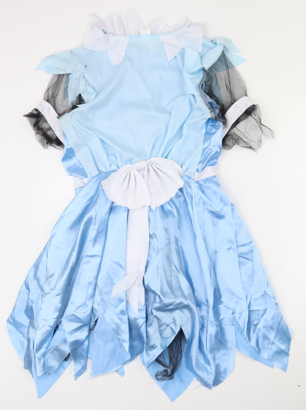 Smiffys Womens Blue  Polyester Fit & Flare  Size S  Round Neck Pullover - Zombie undead nurse fancy dress costume