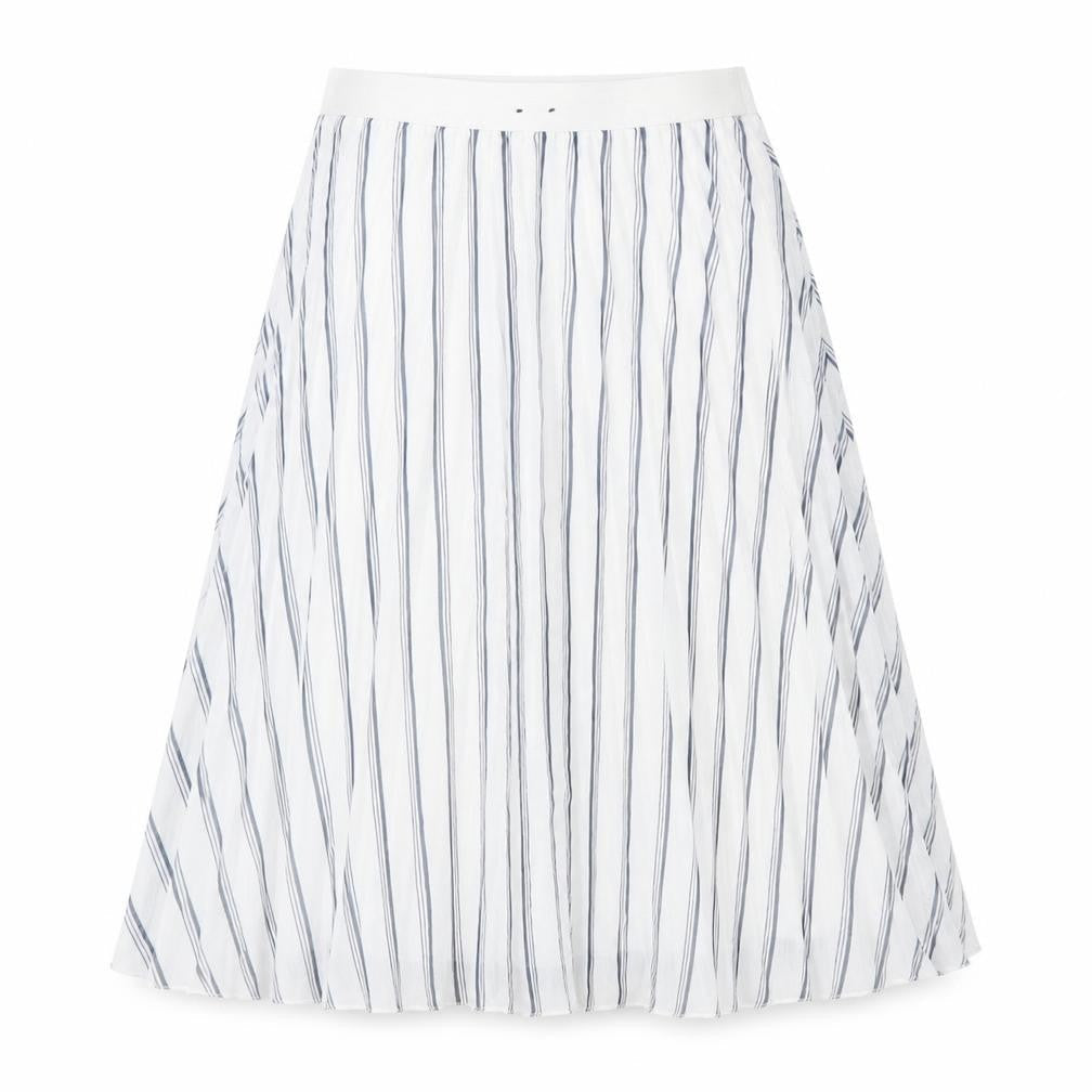Atmosphere Womens Multicoloured Striped Polyester Pleated Skirt Size 6