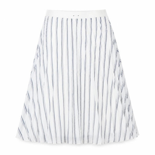 Atmosphere Womens Multicoloured Striped Polyester Pleated Skirt Size 6