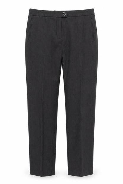 Marks & Spencer Womens Grey  Polyester Trousers  Size 16 L32 in Regular Zip