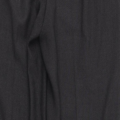 Marks & Spencer Womens Grey  Polyester Trousers  Size 16 L32 in Regular Zip
