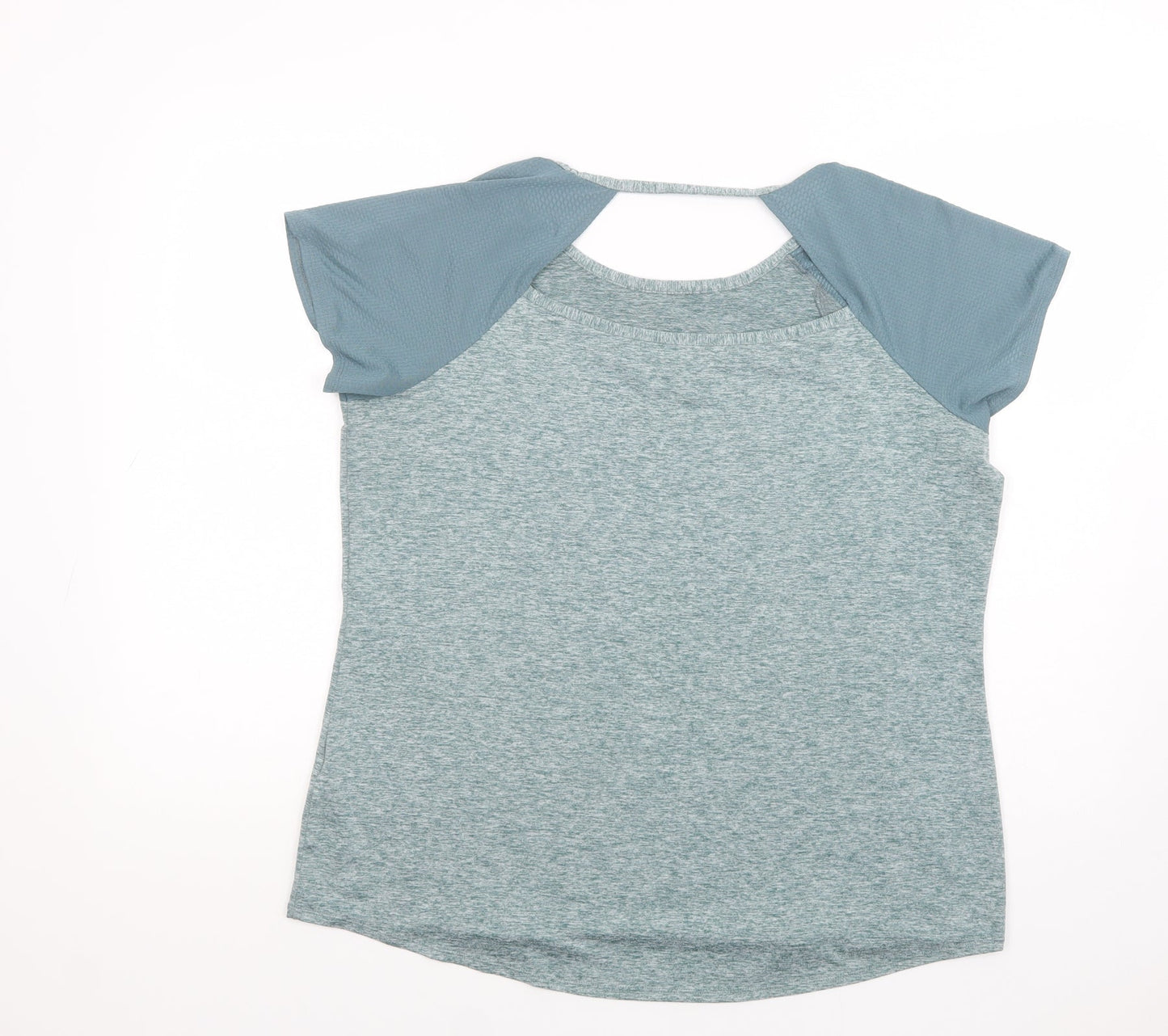 Dunnes Stores Womens Green  Polyester Basic T-Shirt Size L Boat Neck