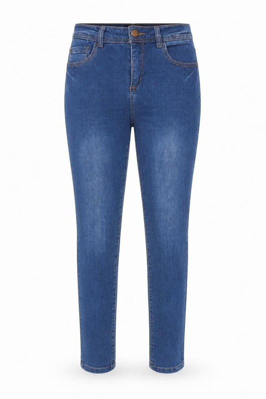 Peacocks Womens Blue  Cotton Jegging Jeans Size 8 L28 in Regular Button