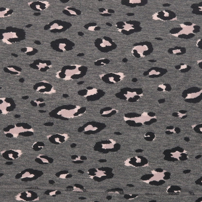 Dunnes Womens Grey Boat Neck Animal Print Polyester Pullover Jumper Size L