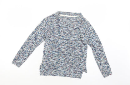 Next Girls Blue Crew Neck  Cotton Pullover Jumper Size 8 Years  Pullover