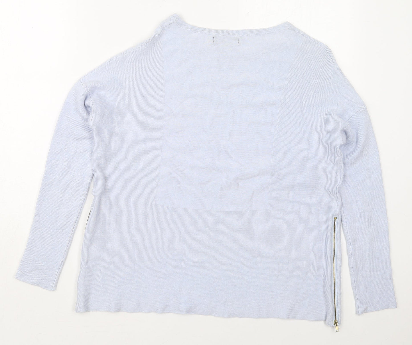 Atmosphere Womens Blue Boat Neck  Viscose Pullover Jumper Size 10