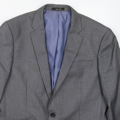 Cedarwood State Mens Grey Polyester Jacket Suit Jacket Size 40