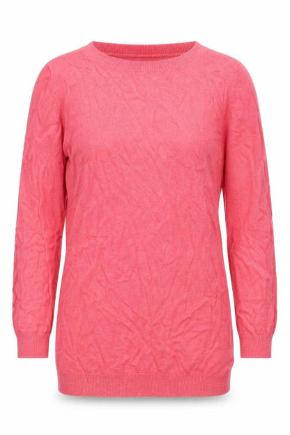 Next Womens Pink Crew Neck  Cotton Pullover Jumper Size 8