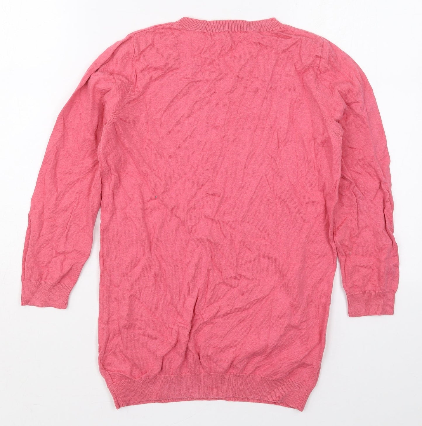 NEXT Womens Pink Crew Neck  Cotton Pullover Jumper Size 8