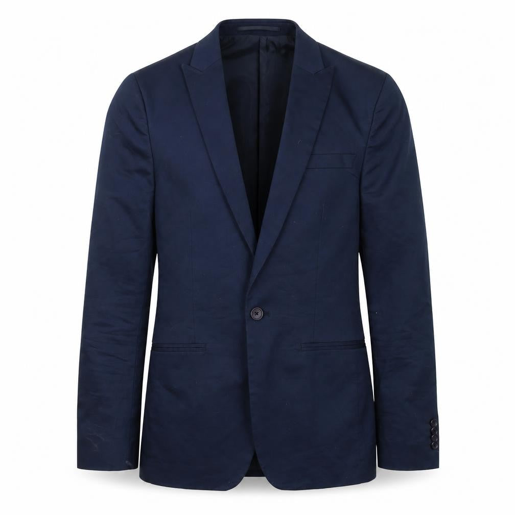 ASOS Mens Blue  Cotton Jacket Suit Jacket Size 34