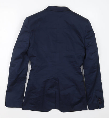 ASOS Mens Blue  Cotton Jacket Suit Jacket Size 34