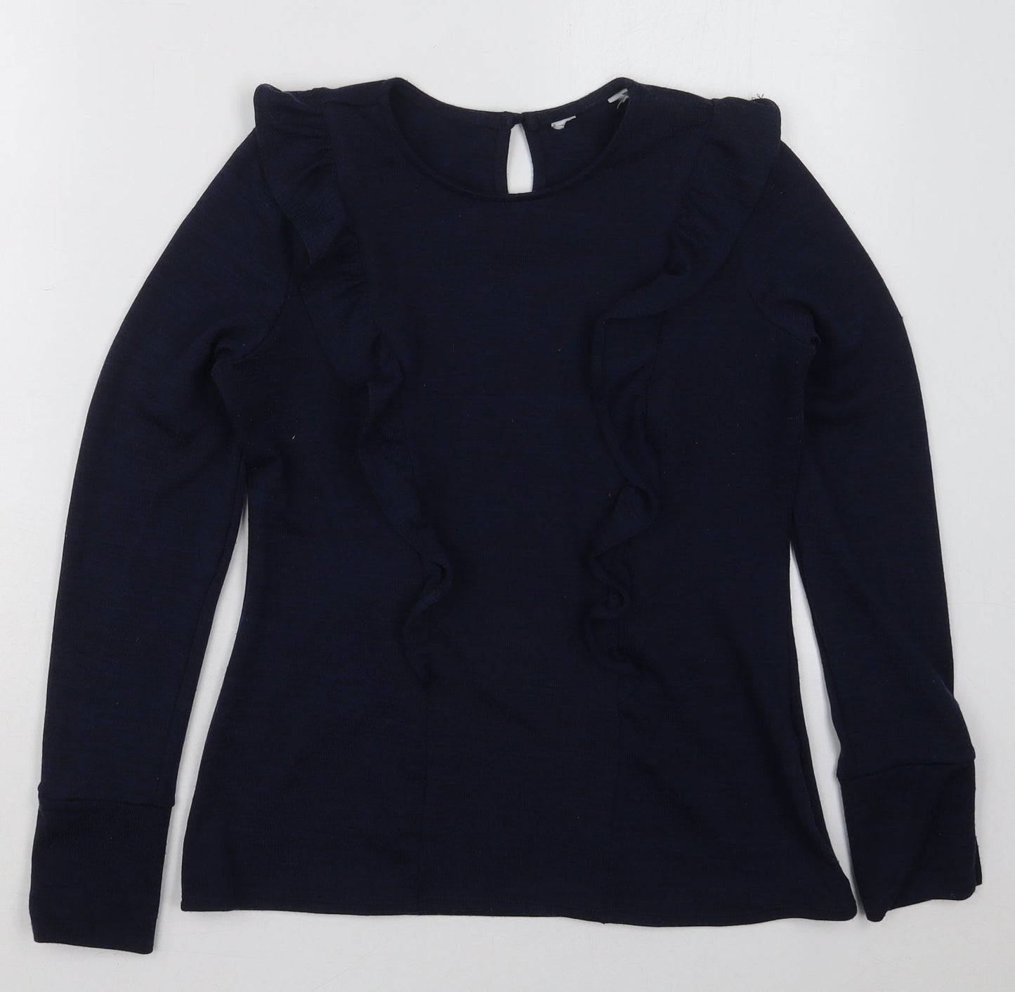 Dorothy Perkins Womens Blue  Polyester Pullover Sweatshirt Size 12  Pullover