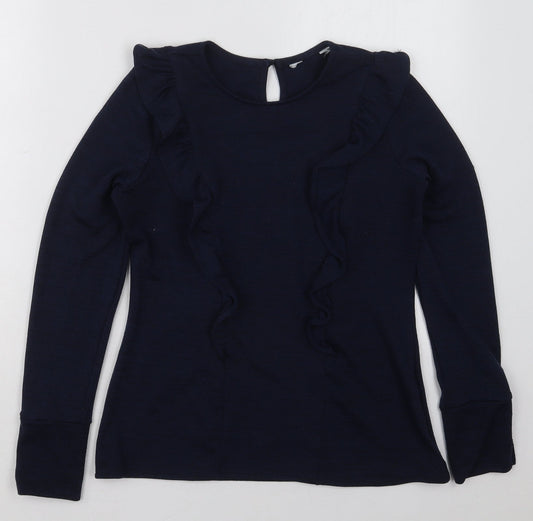 Dorothy Perkins Womens Blue  Polyester Pullover Sweatshirt Size 12  Pullover