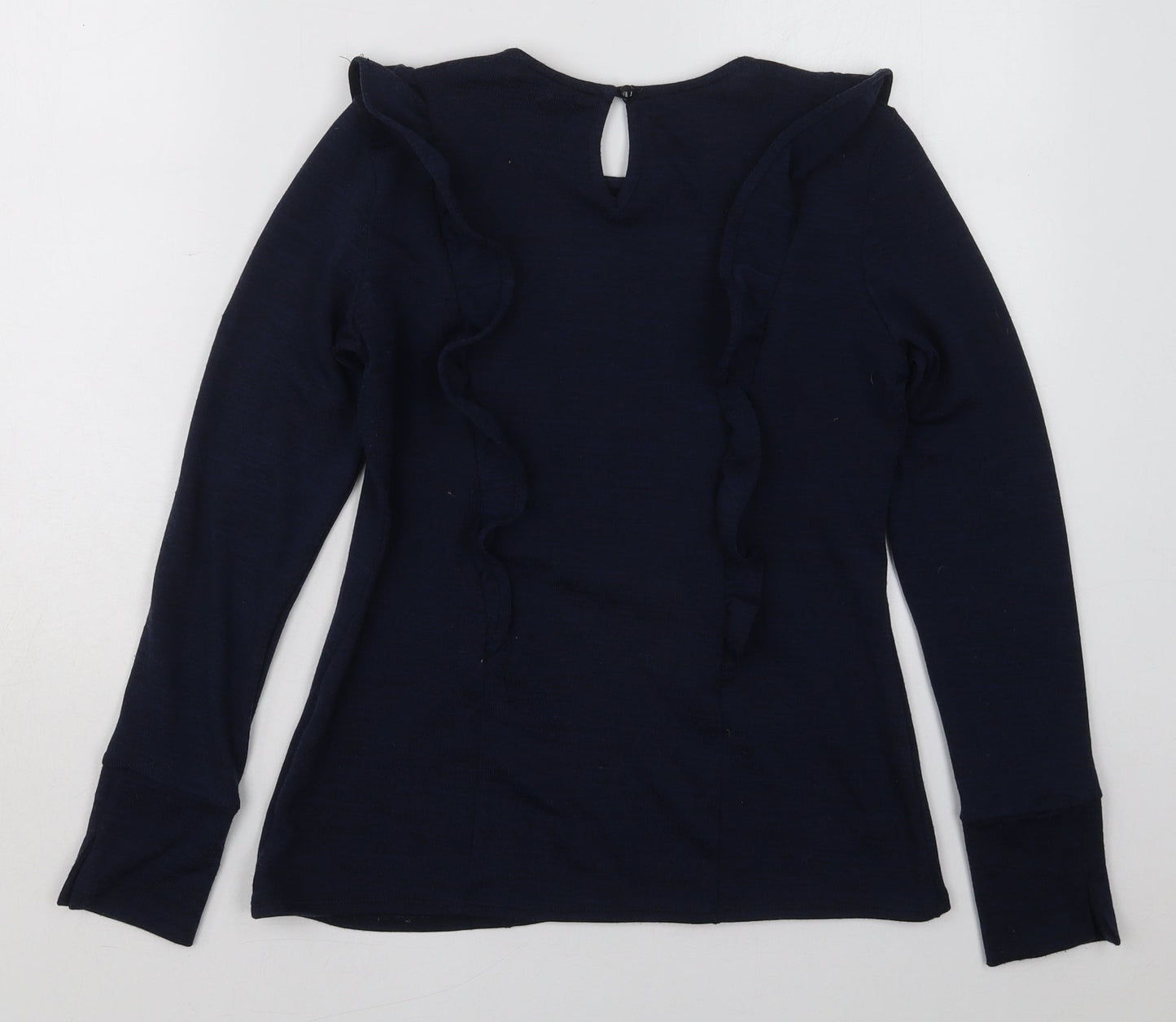 Dorothy Perkins Womens Blue  Polyester Pullover Sweatshirt Size 12  Pullover