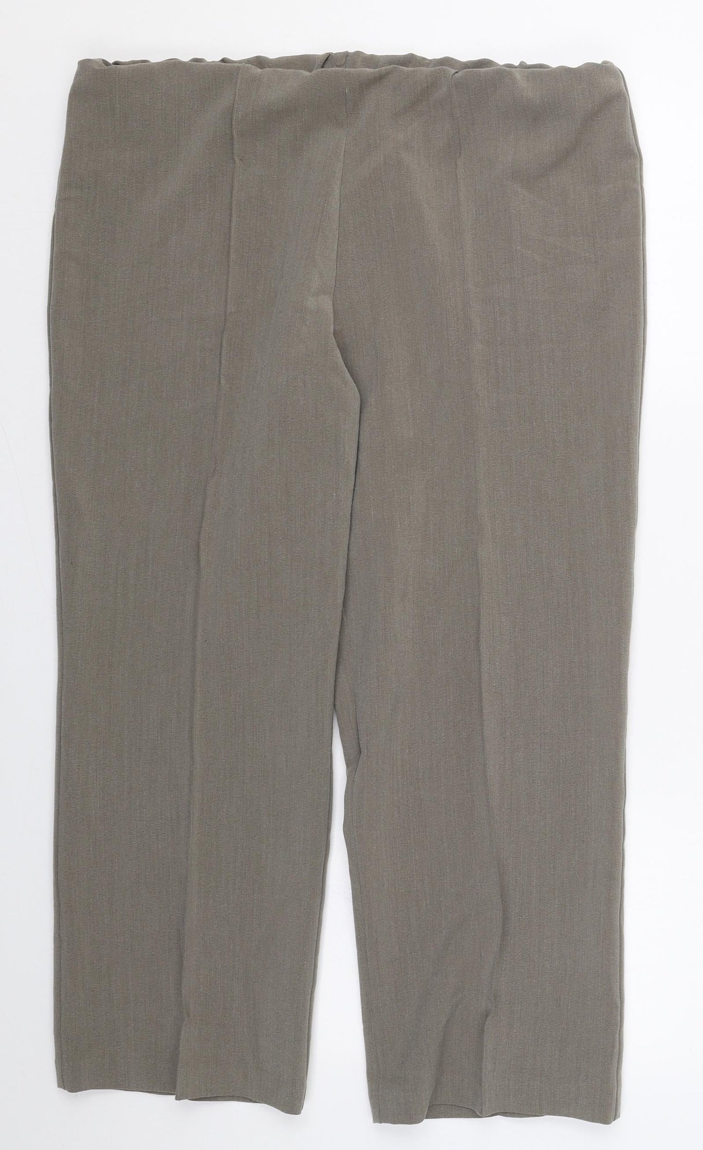 Sarah Hamilton Womens Grey  Polyester Trousers  Size 16 L25 in Regular