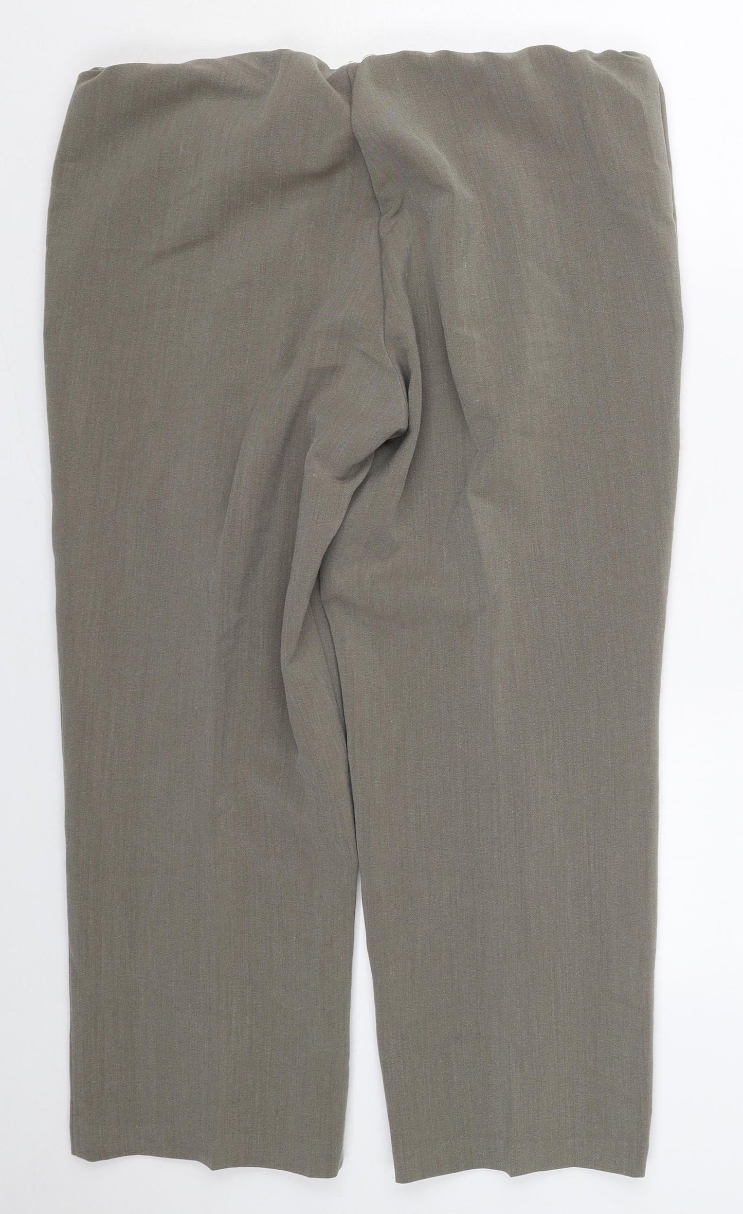 Sarah Hamilton Womens Grey  Polyester Trousers  Size 16 L25 in Regular