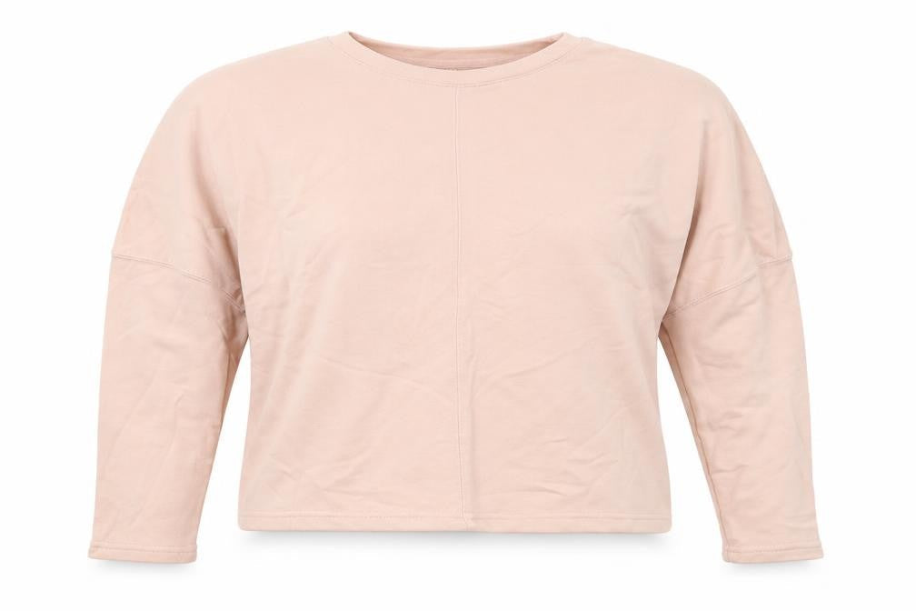 New Look Womens Pink  Cotton Pullover Sweatshirt Size 10  Pullover