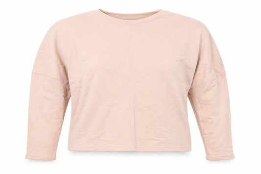 New Look Womens Pink  Cotton Pullover Sweatshirt Size 10  Pullover