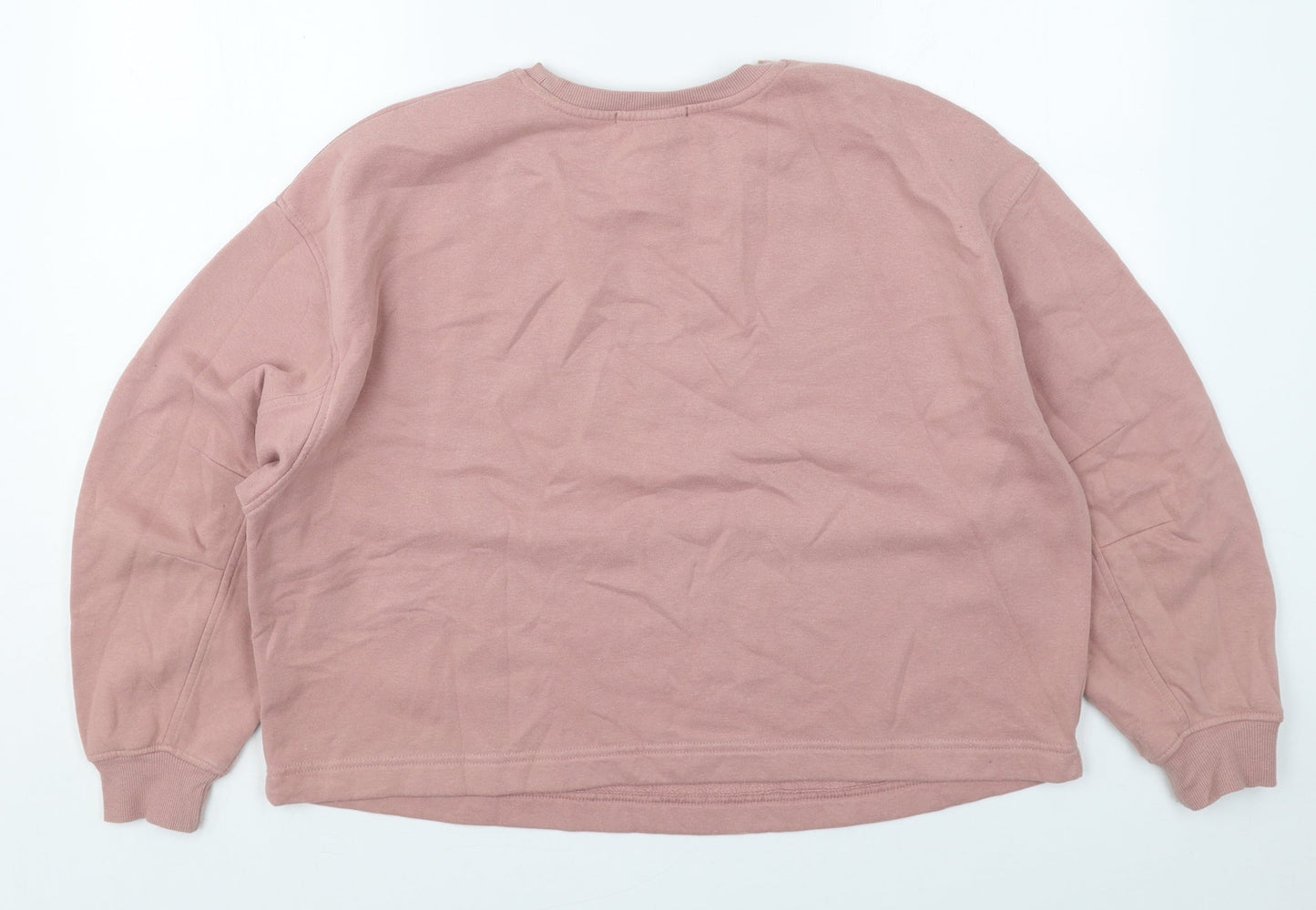 Primark Womens Pink  Cotton Pullover Sweatshirt Size 10  Pullover