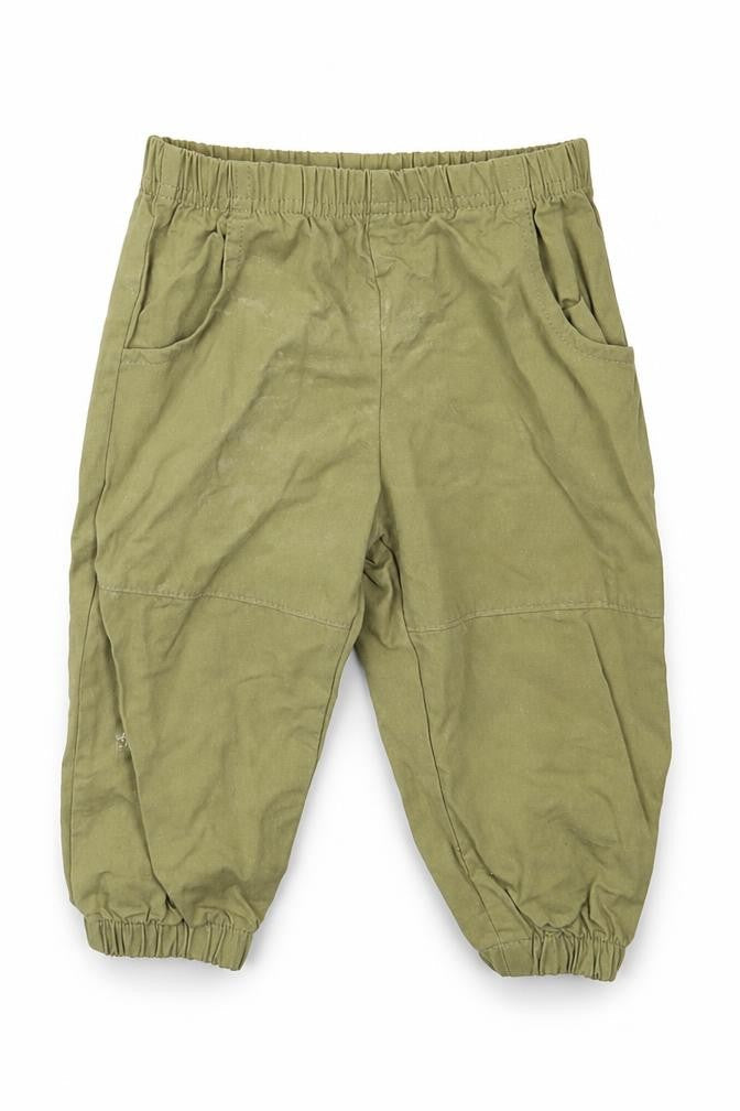SheIn Boys Green  Cotton Cargo Trousers Size 9 Months