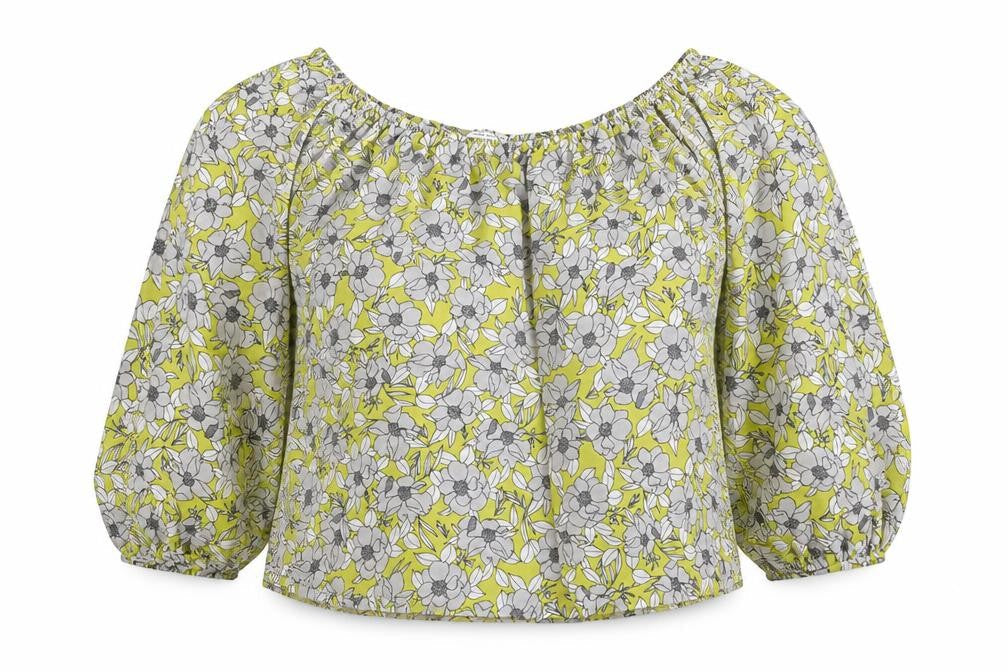 Miss Selfridge Womens Multicoloured Floral Polyester Basic Blouse Size 8 Off the Shoulder