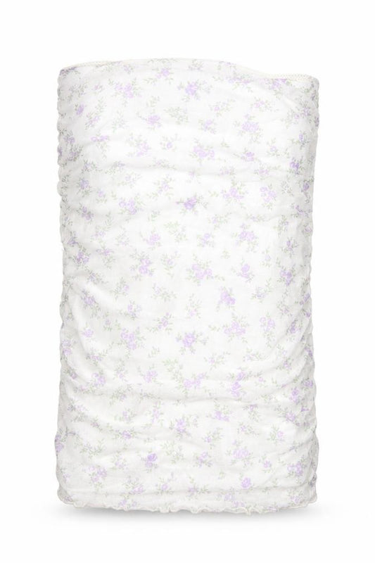 ASOS Womens White Floral Nylon Camisole Blouse Size 6 Off the Shoulder