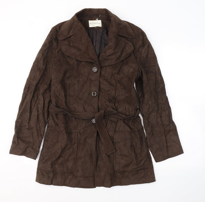 Bay Company Womens Brown   Pea Coat Coat Size 10  Button