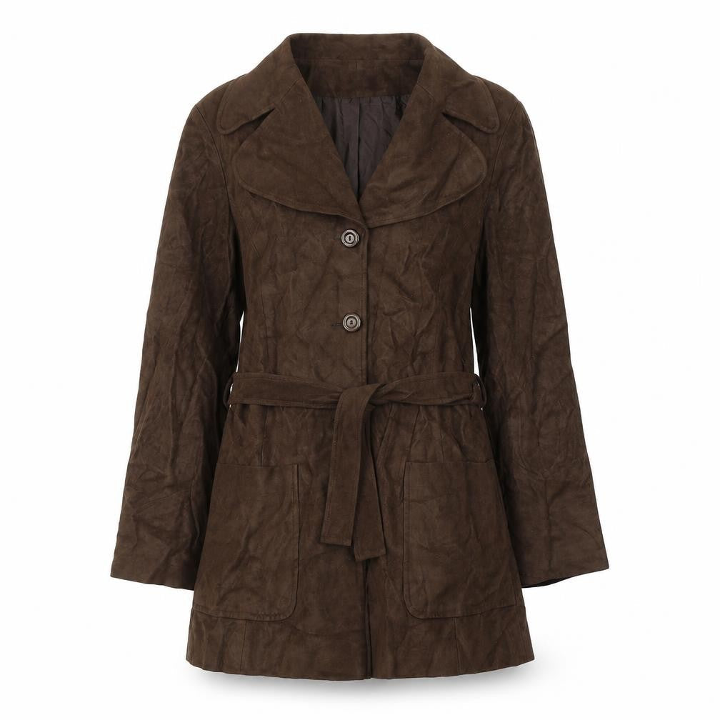 Bay Company Womens Brown   Pea Coat Coat Size 10  Button