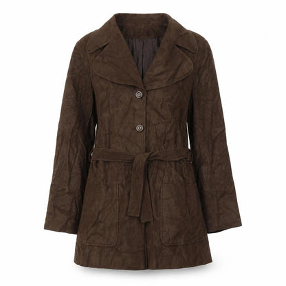 Bay Company Womens Brown   Pea Coat Coat Size 10  Button