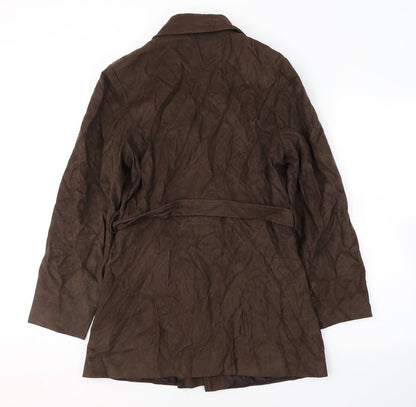 Bay Company Womens Brown   Pea Coat Coat Size 10  Button