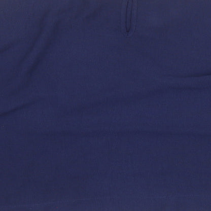 Preloved Peacocks Womens Blue  Polyester Basic T-Shirt Size 14 Round Neck - Label
