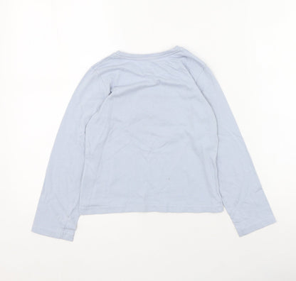 Preloved Primark  Girls Blue  Cotton Pullover Casual Size 7-8 Years Round Neck Pullover - Make Today Amazing - Back