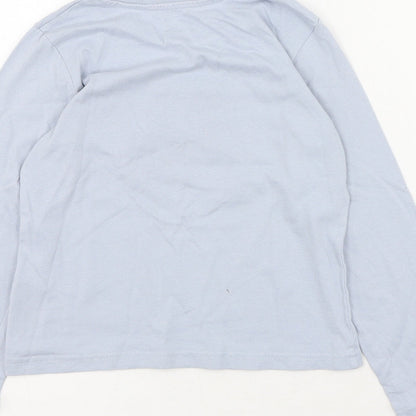 Preloved Primark  Girls Blue  Cotton Pullover Casual Size 7-8 Years Round Neck Pullover - Make Today Amazing - Label