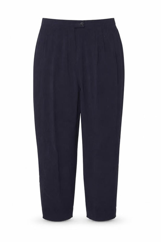 Gold Womens Blue  Polyester Trousers  Size 16 L25 in Regular Zip