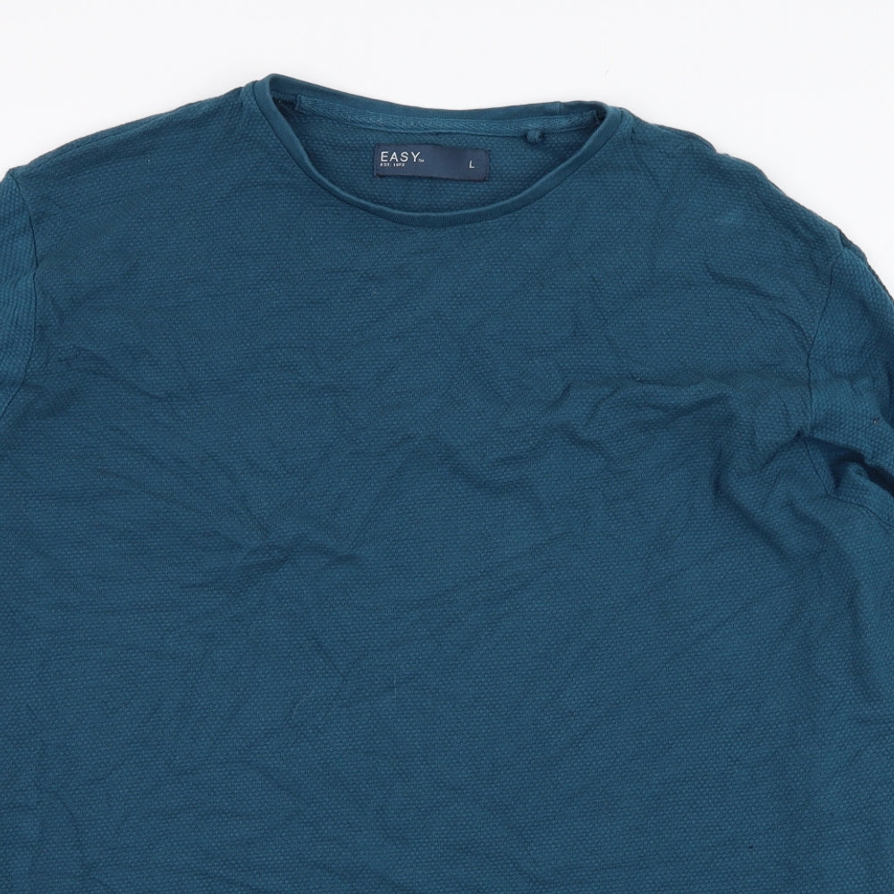 Matalan Mens Blue  Cotton Pullover Sweatshirt Size L