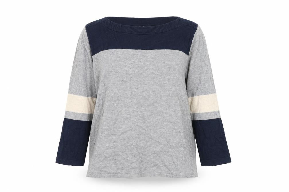 NEXT Womens Grey Round Neck  Cotton Pullover Jumper Size 10