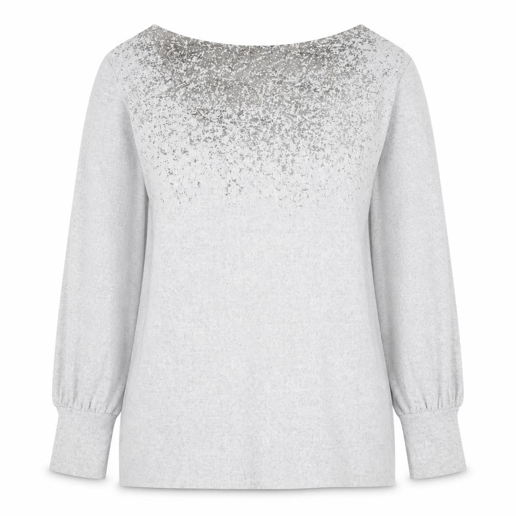 Marks & Spencer Womens Grey  Polyester Pullover Sweatshirt Size 12  Pullover