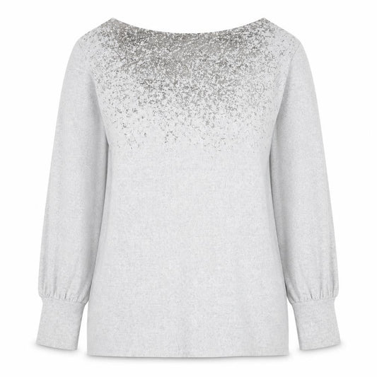 Marks and Spencer Womens Grey  Polyester Pullover Sweatshirt Size 12  Pullover