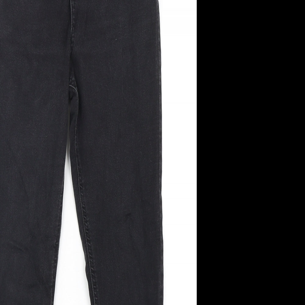 Marks and Spencer Womens Black  Cotton Skinny Jeans Size 10 L29 in Regular Button