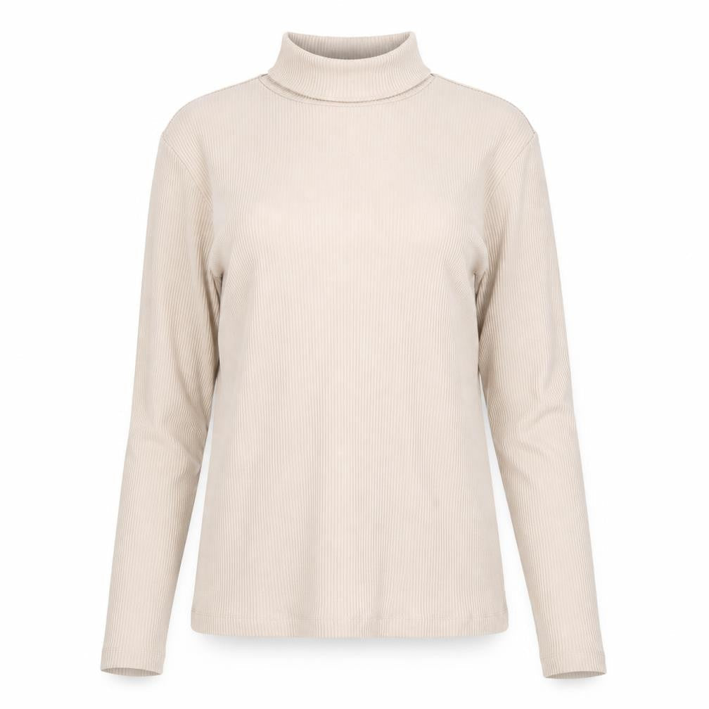 H&M Womens Beige Roll Neck  Viscose Pullover Jumper Size S