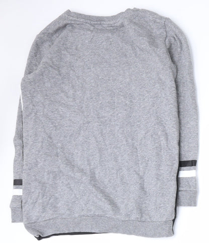 H&M Girls Multicoloured Colourblock Cotton Pullover Sweatshirt Size 9-10 Years  Pullover
