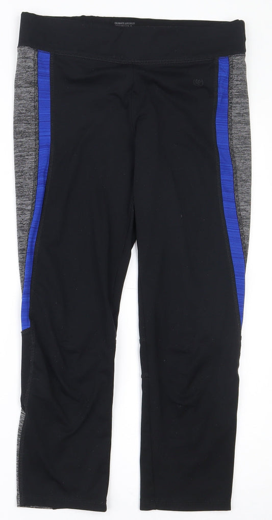 Dunnes Stores Womens Black  Polyester Jogger Leggings Size 10 L22 in Regular Pullover