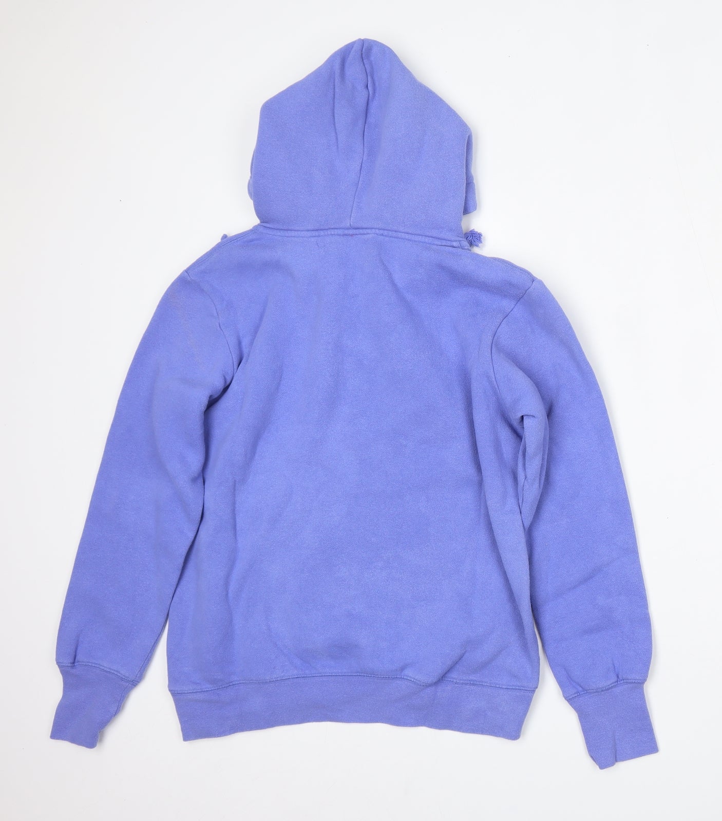 Disney Womens Blue  Cotton Pullover Hoodie Size S  Tie